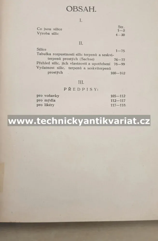 Silice či oleje eterické - Jindřich Nebovidský (1925)