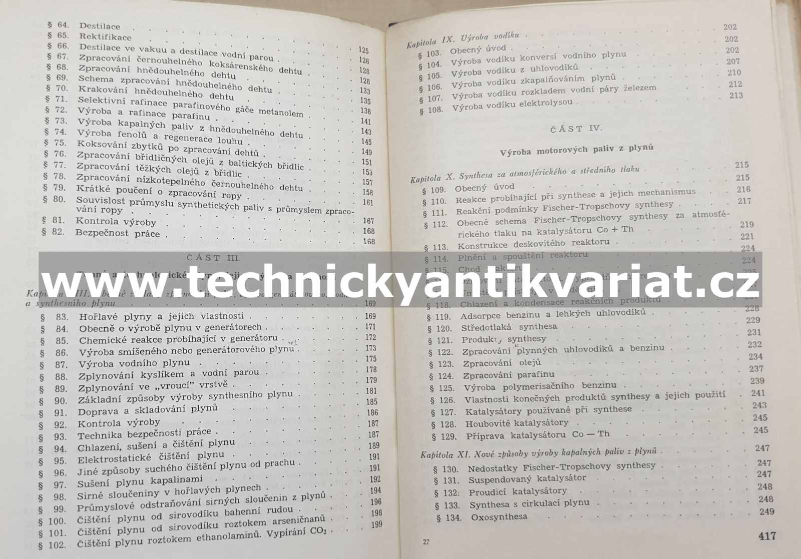 Chemie a technologie umělého kapalného paliva - J. M. Gojchrach, N. B. Pinjagin (1952)