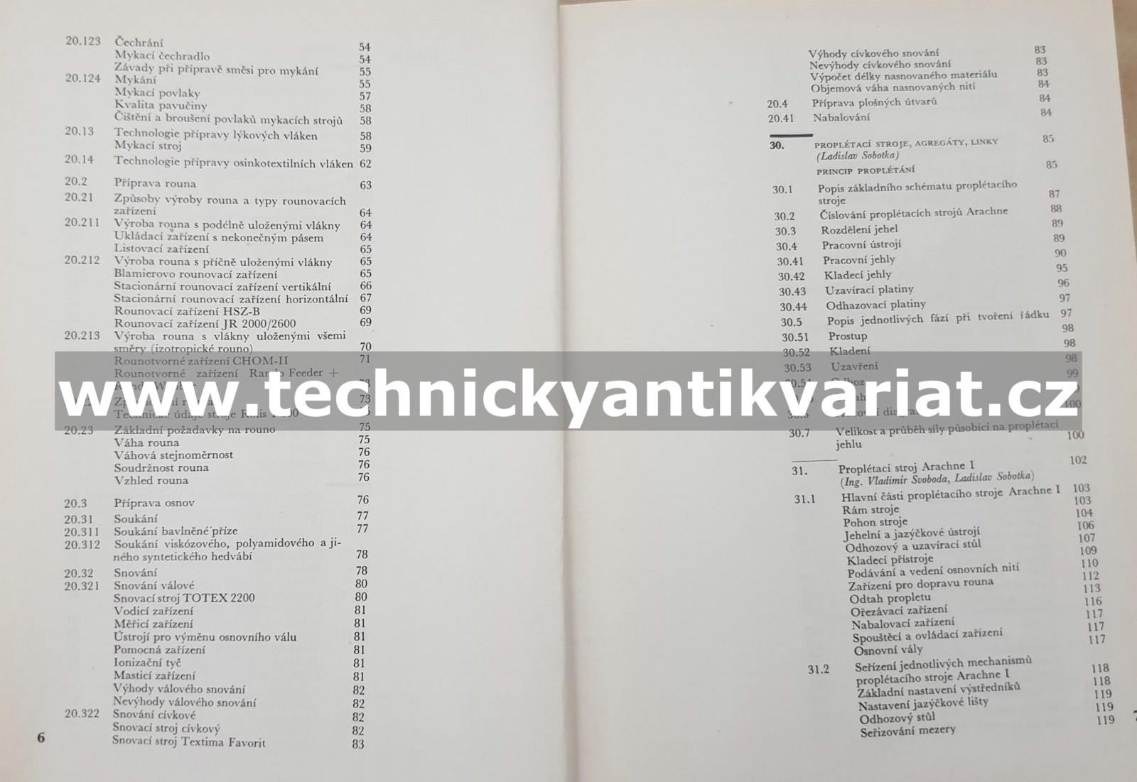 Textilní technologie proplétání - Ladislav Sobotka (1971)