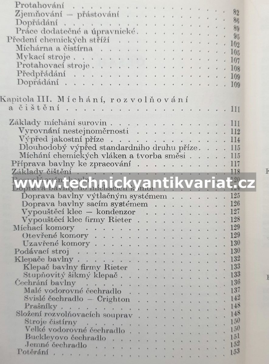 Míchárna a čistírna bavlny - Václav Horák (1967)