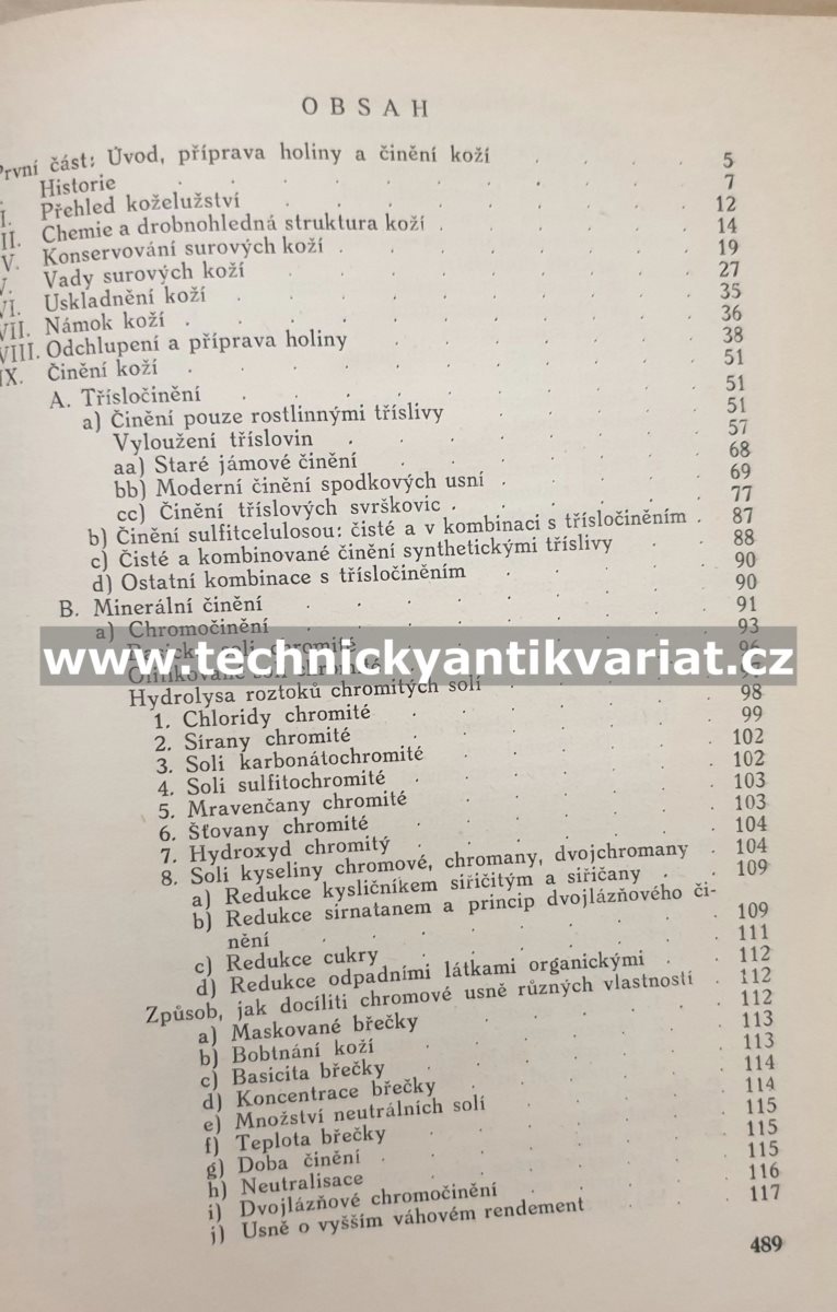 Koželužství, vydělávání a barvení kožišin, výroba náhražek usní - Liboslav Masner (1948)
