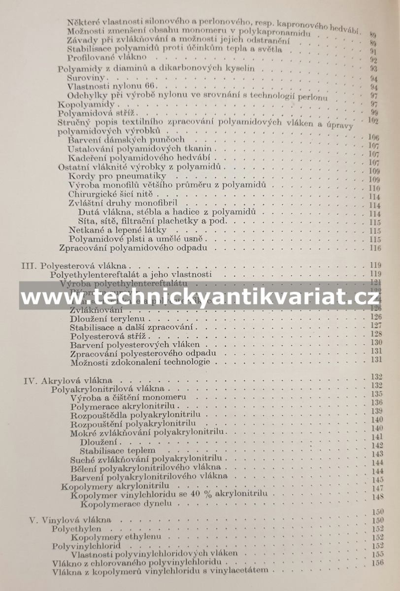 Technologie synthetických vláken - Artur Stoy (1957)
