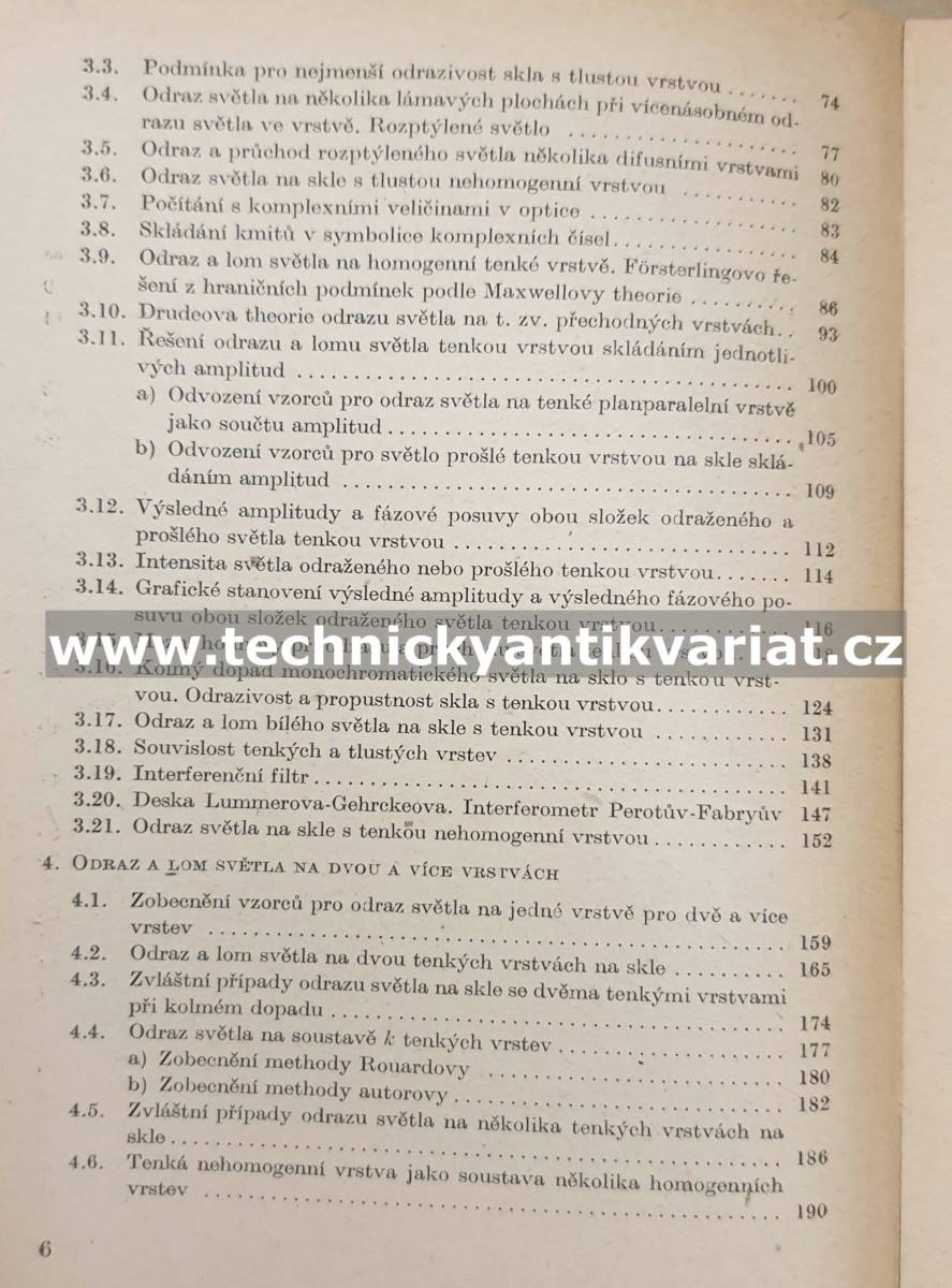 Optika tenkých vrstev - Antonín Vašíček (1956)