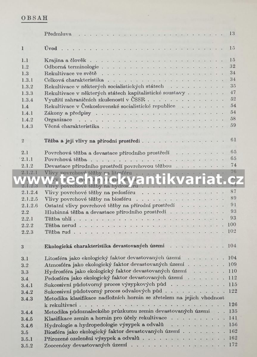 Rekultivace území postižených těžbou nerostných surovin - Stanislav Štýs (1981)