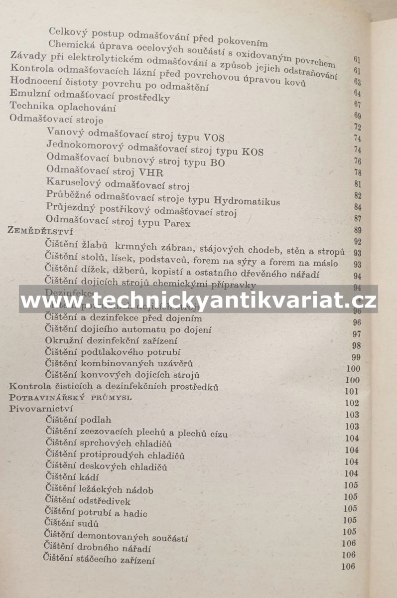 Odmašťovací a čistící prostředky v průmyslu a v zemědělství - Soukup, Krampla (1971)