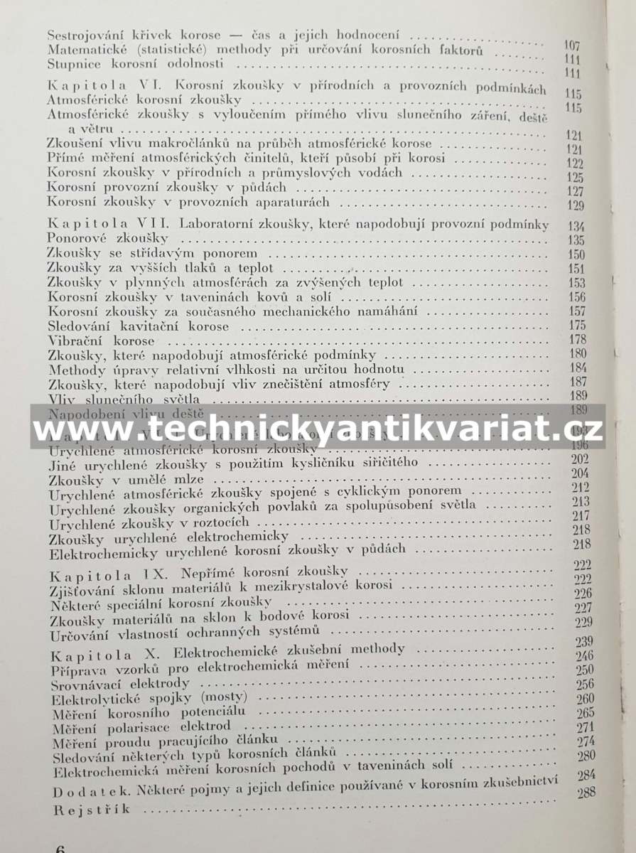Methody zkoušení korosní odolnosti materiálů - Bartoň, Smrček (1957)