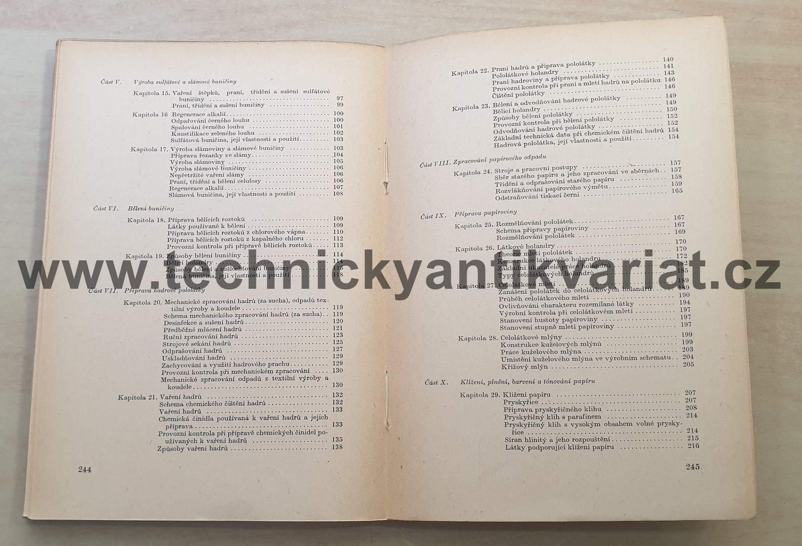Technologie papíru - P.V. Šumilov (1952)