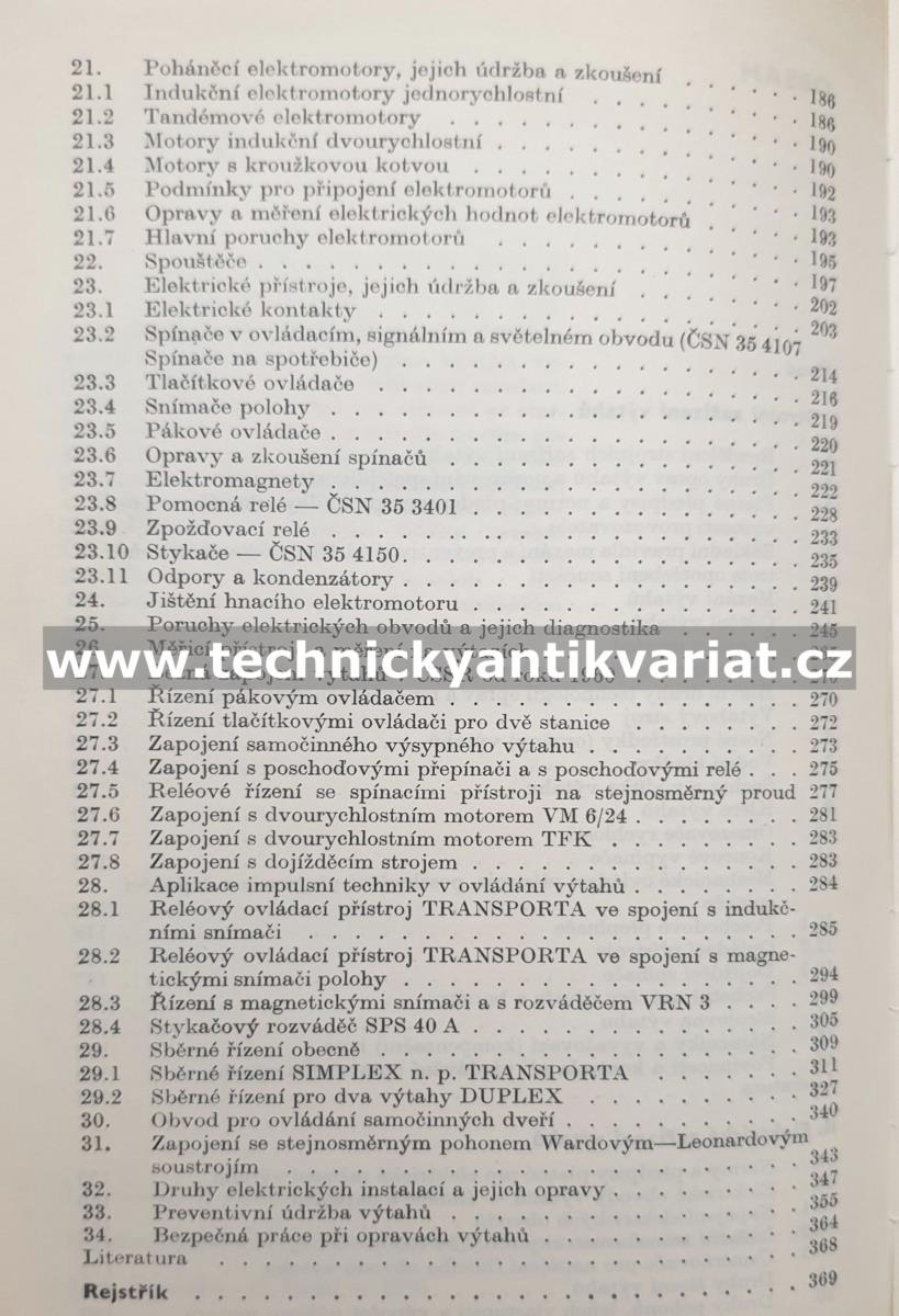 Výtahy, opravy a údržba - Červenka, Ruml (1976)