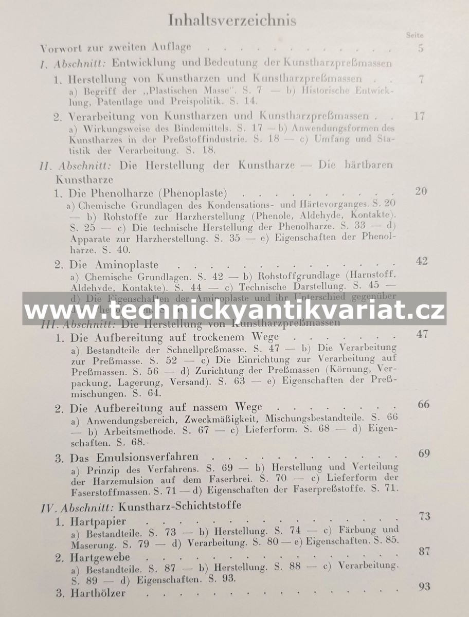 Herstellung und Verarbeitung von Kunstharzpregmassen - Kurl Brandenburger (1938)