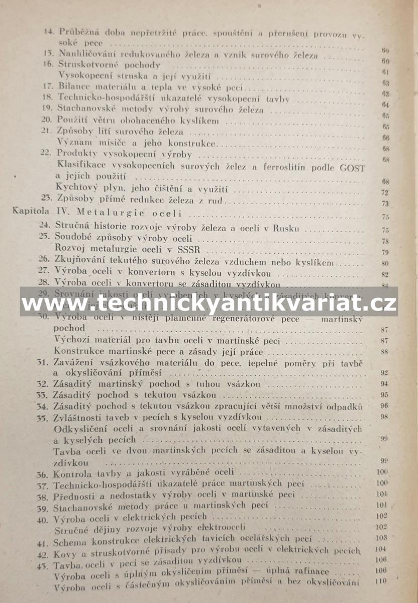 Technologie kovů I. - nauka o materiálu (1955)