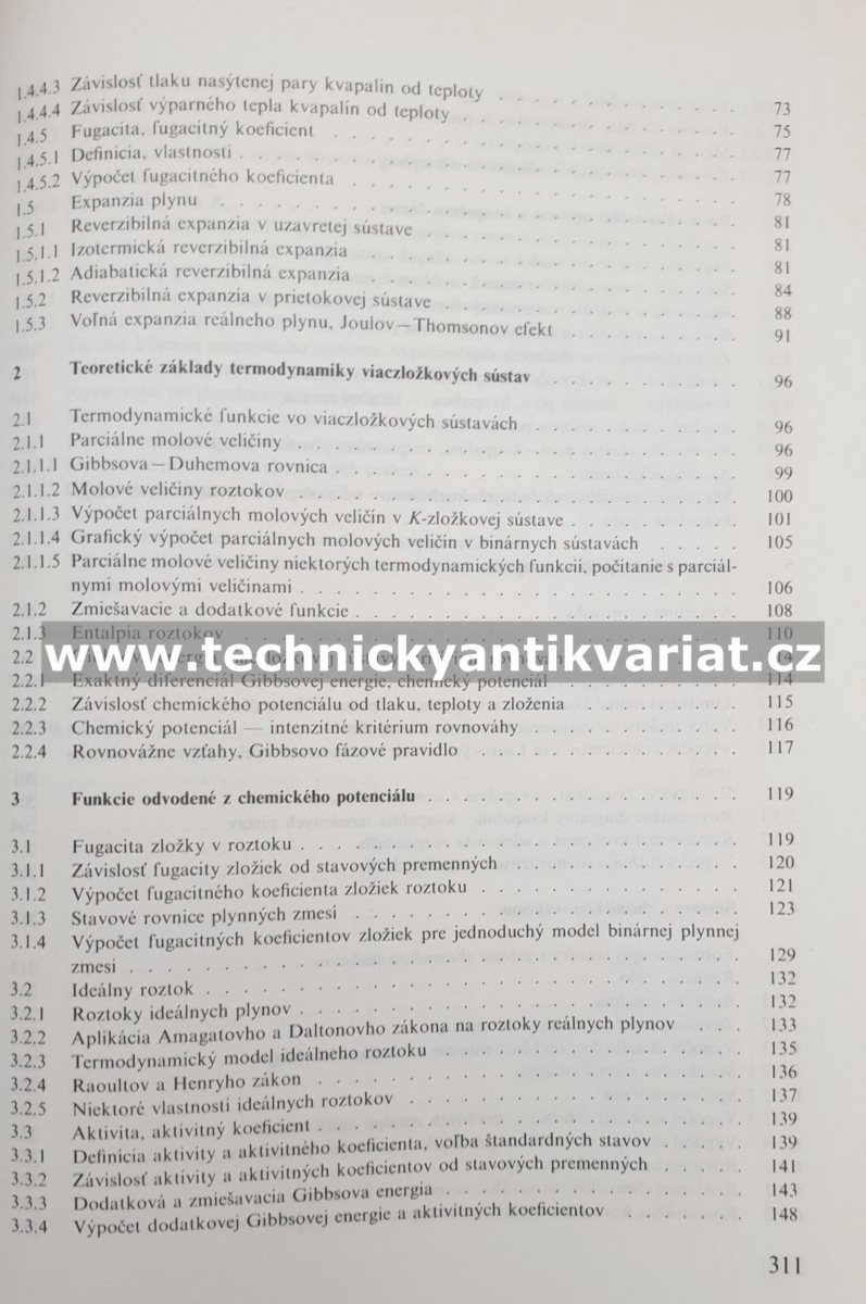 Chemickoinžinierska termodynamika - Julius Surový (1991)