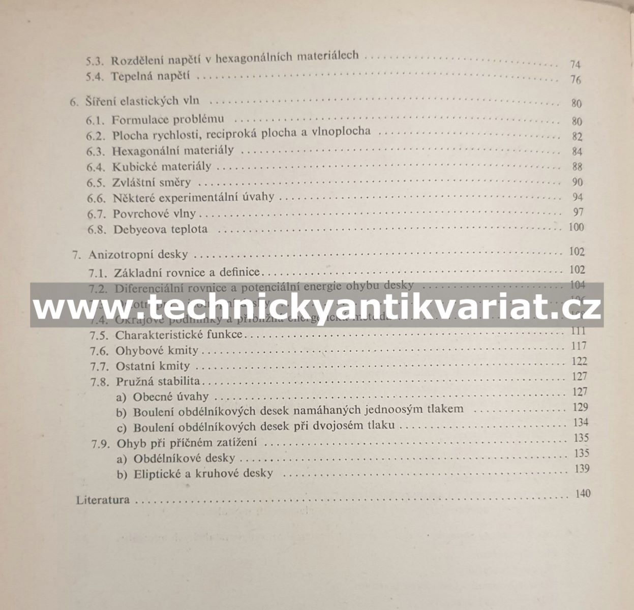 Úvod do teorie pružnosti anizotropních látek - Hearmon (1965)