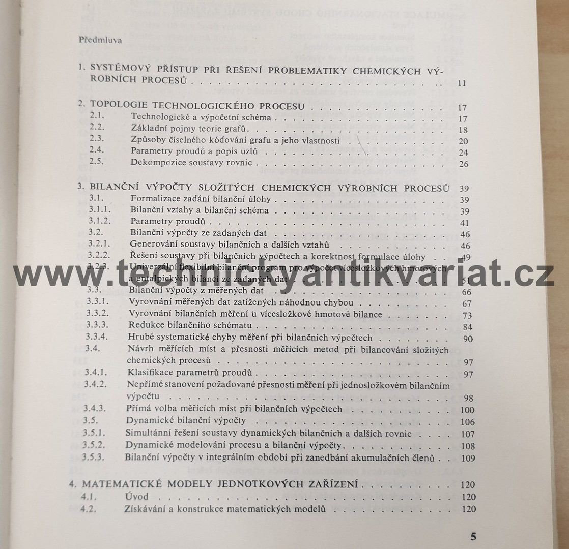Bilanční a simulační výpočty složitých procesů chemické technologie - Hlaváček, Václavek, Kubíček (1979)