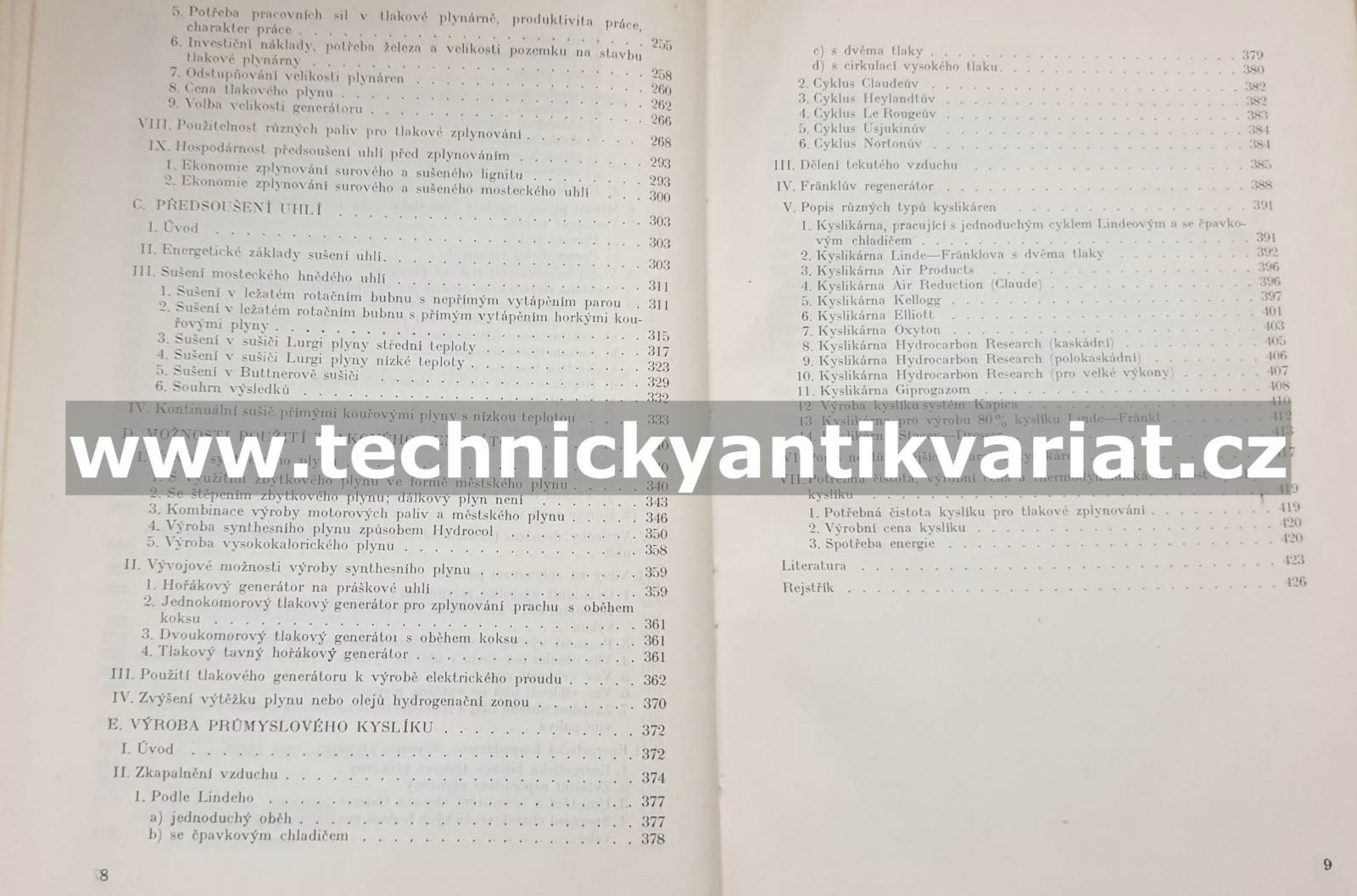 Moderní způsoby zplynování paliv kyslíkem - Jaromír Jelínek (1953)