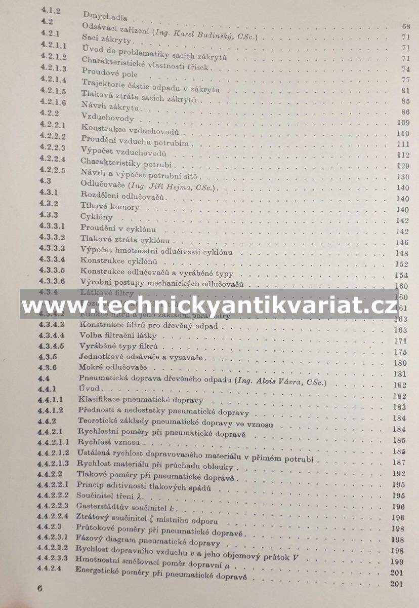 Vzduchotechnika v dřevo zpracovávajícím průmyslu - Hejma, Budinsky, Vávra, Drkal (1981)