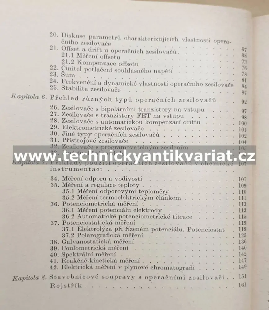 Použití operačních zesilovačů v chemickém instrumentaci - Robert Kalvoda (1974)