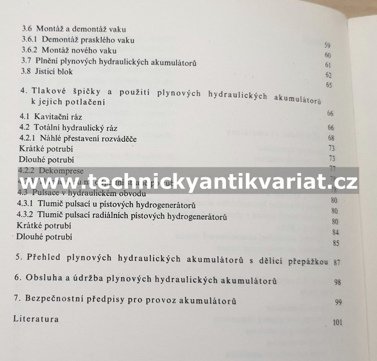 Plynové hydraulické akumulátory - Antonín Šlechta (1978)