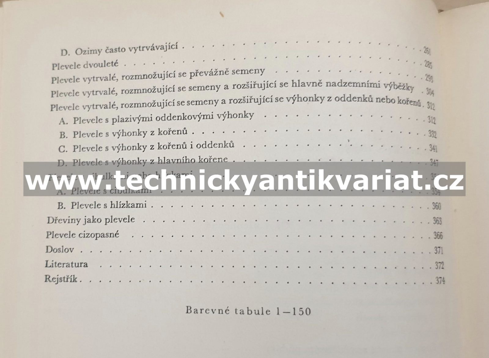 Plevele polí a zahrad - Deyl, Ušák (1956)