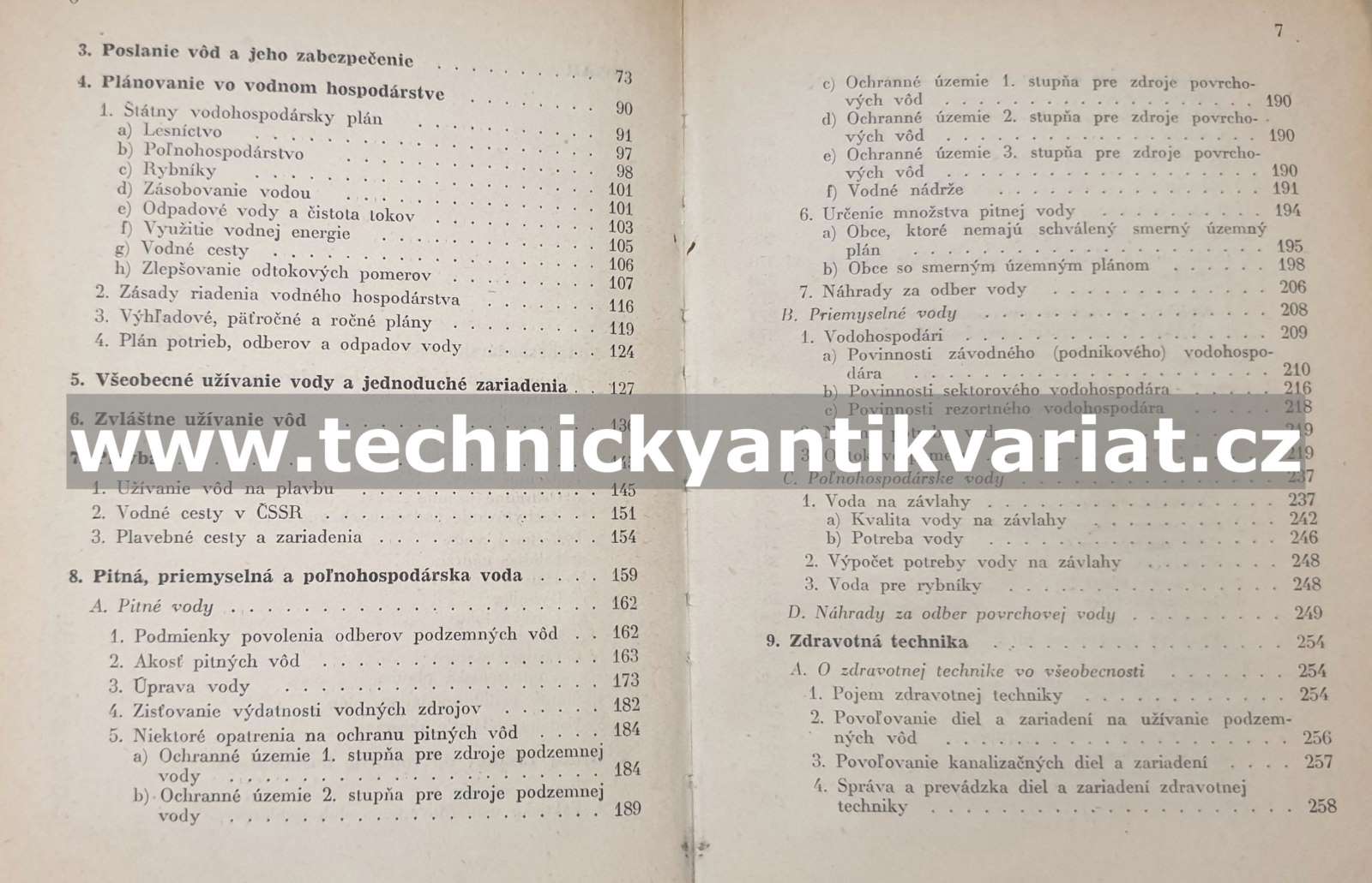 Vodohospodárska priručka - Horenc, Ratica (1962)