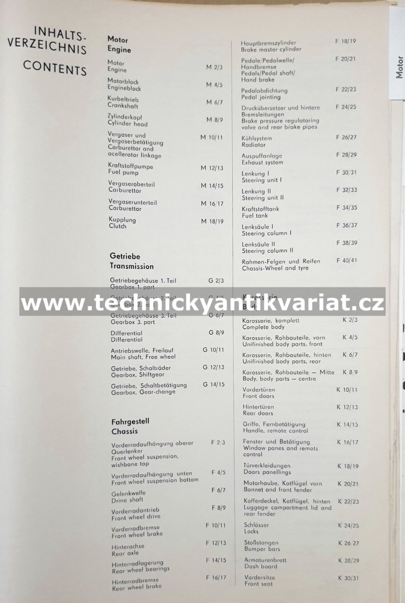 Wartburg 353W Ersatzteilkatalog / Spare part list (1978)