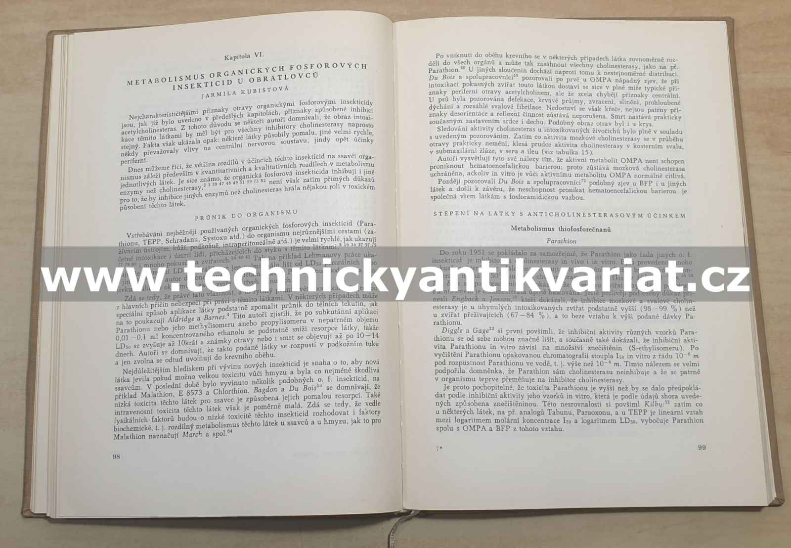 Organická fosforová insekticida (1959)
