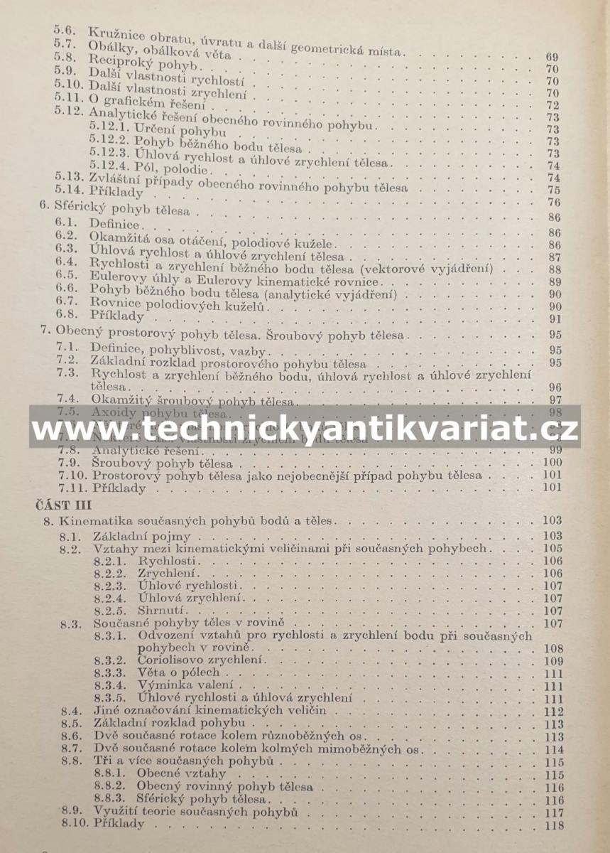Příručka kinematiky s příklady - Vladimír Brát (1973)