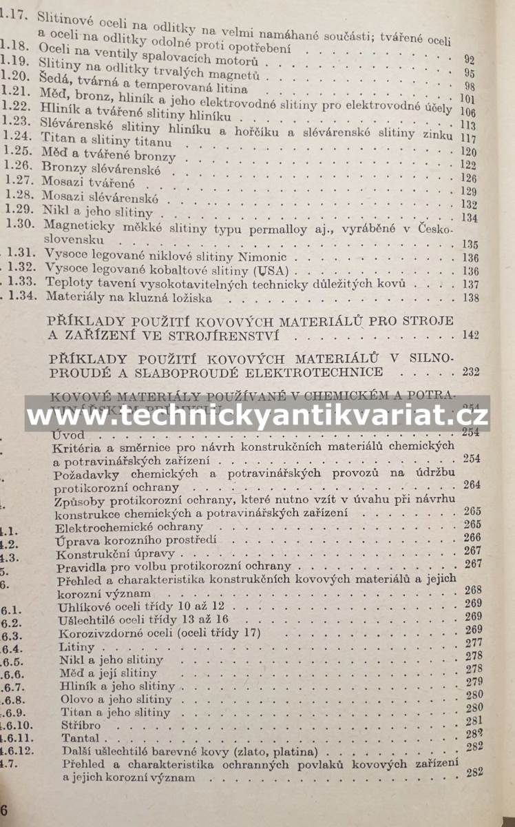 Atlas použití kovů ve strojírenství, elektrotechnice a v chemickém průmyslu (1980)