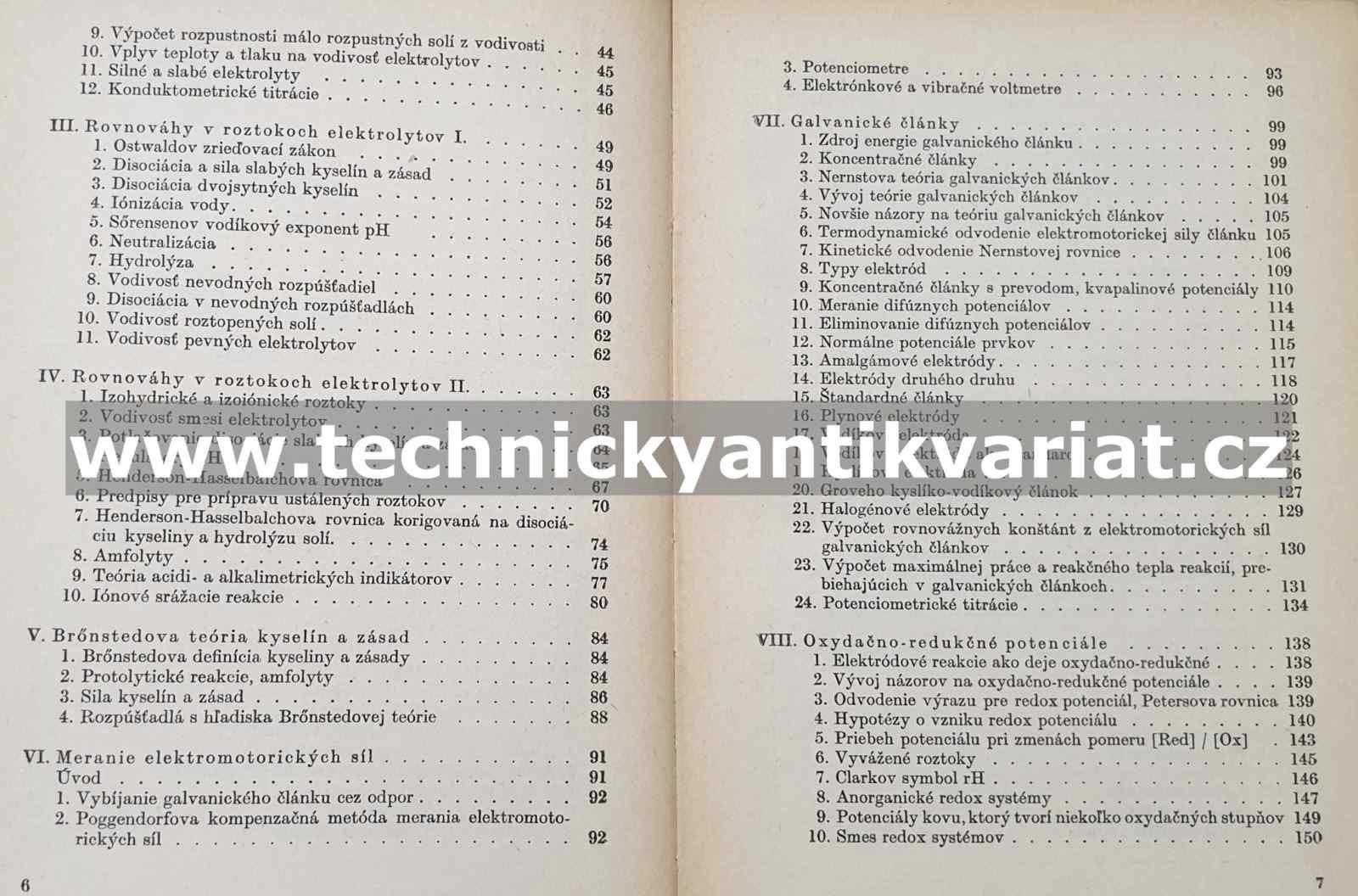 Elektrochémia - Mirko Kalousek (1952)