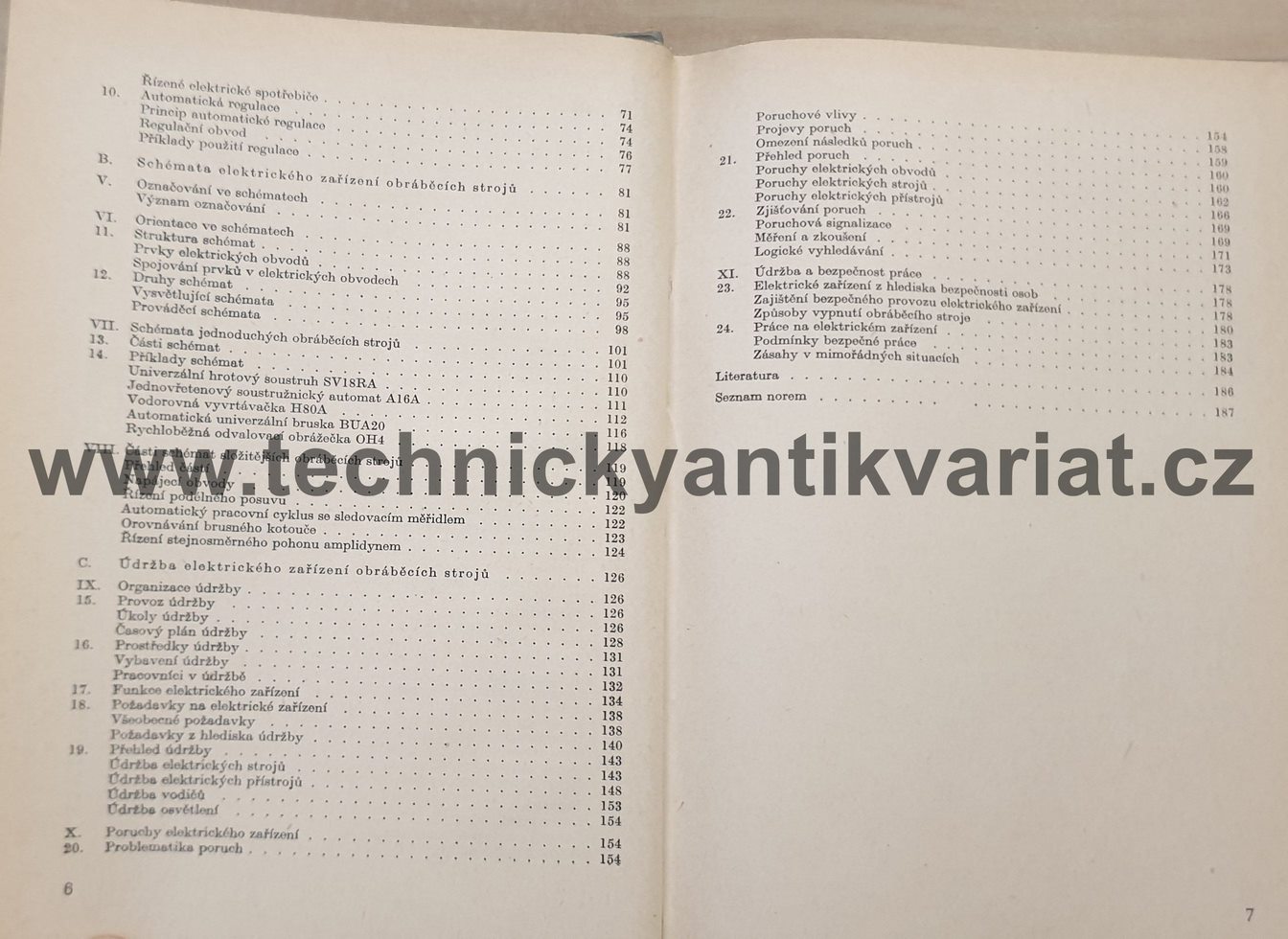 Údržba elektrického zařízení obráběcích strojů - Černý, Vrba (1968)