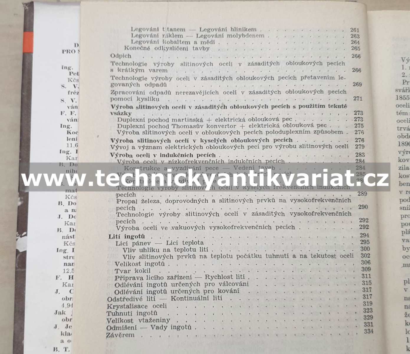 Výroba slitinových ocelí - Viktor Walla (1954)