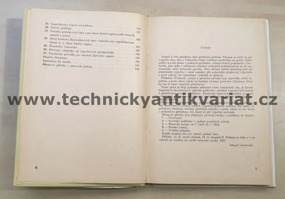 Základy praktického výpočtu clon, dýz a trubic Venturiho - Eduard Jarkovský (1955)