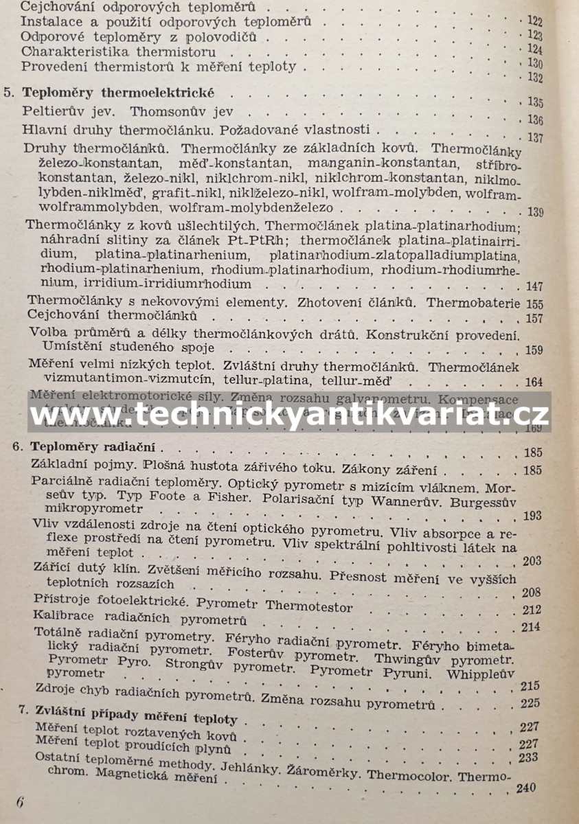Měření teploty - Šindelář, Krupka (1955)