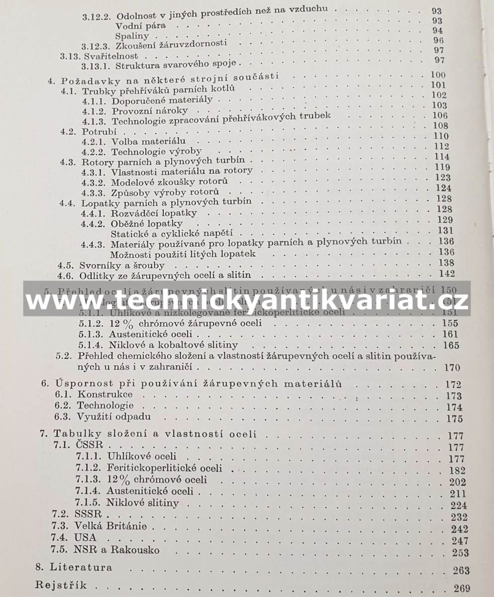 Vlastnosti a použití žárupevných ocelí a slitin - Vodseďálek, Vystyd, Pech (1962)