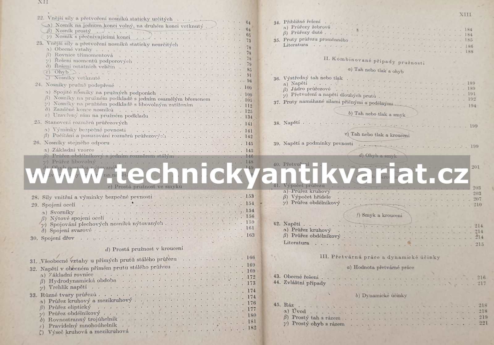 Nauka o pružnosti a pevnosti 3 Bažant, Nedoma, Spála (1955)