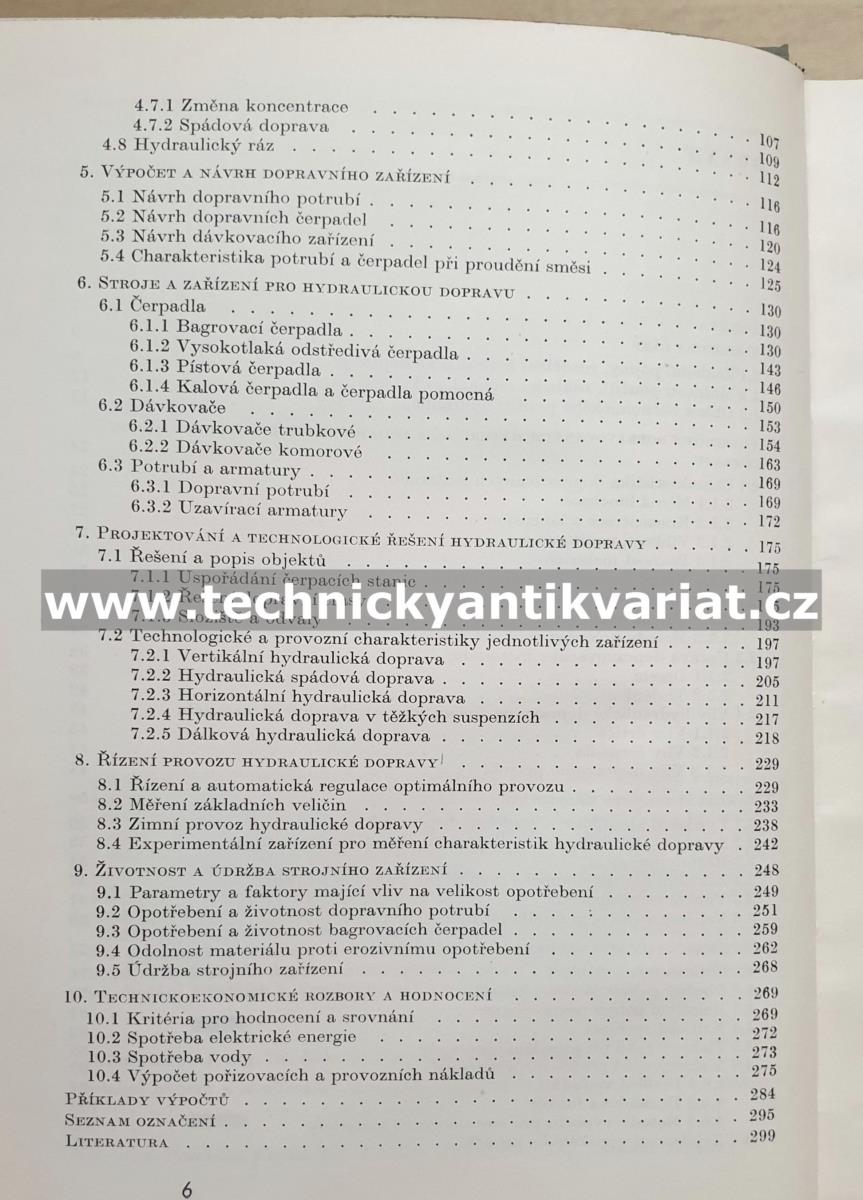 Hydraulická doprava v potrubí - Kupka, Hrbek, Janalík (1970)