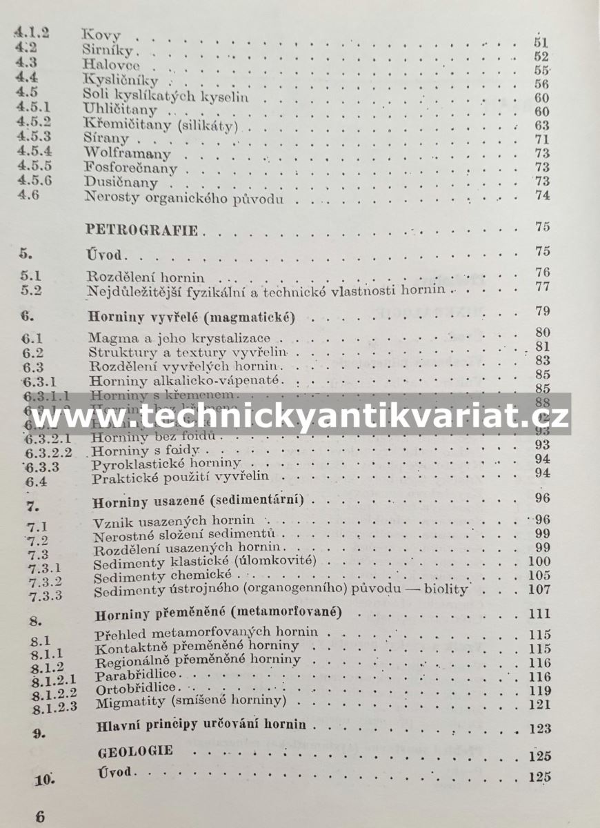 Mineralogie, petrografie a geologie - V. Bambuška, M.Mužík (1981)