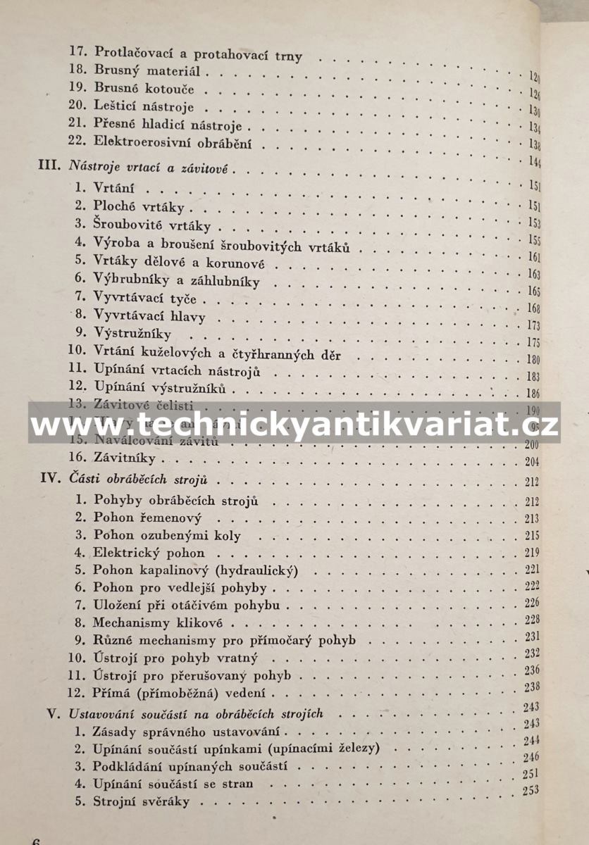 Technologie II. Obrábění kovů - Josef Huka (1954)