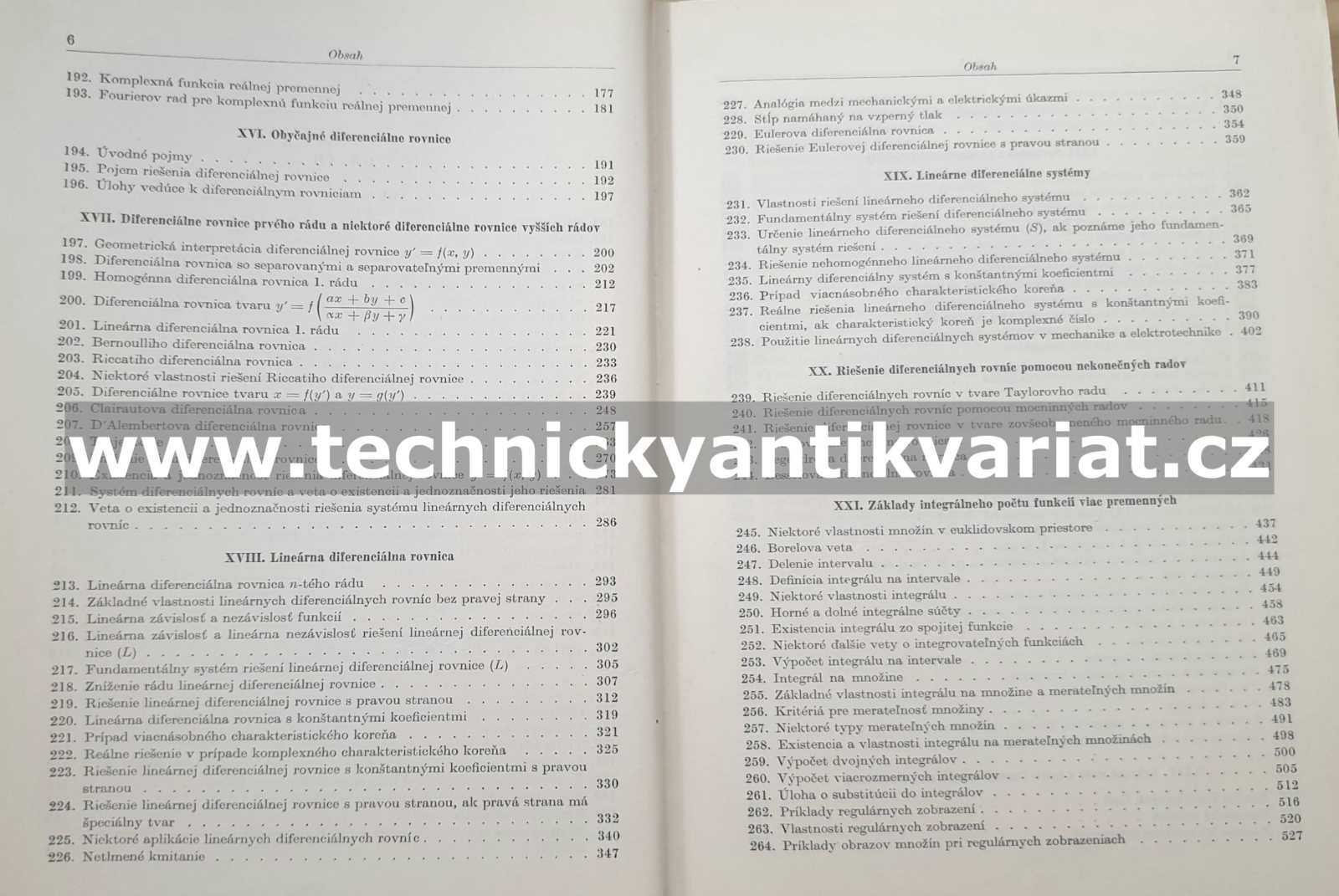Matematika II. Kluvánek, Mišík, Švec (1961)