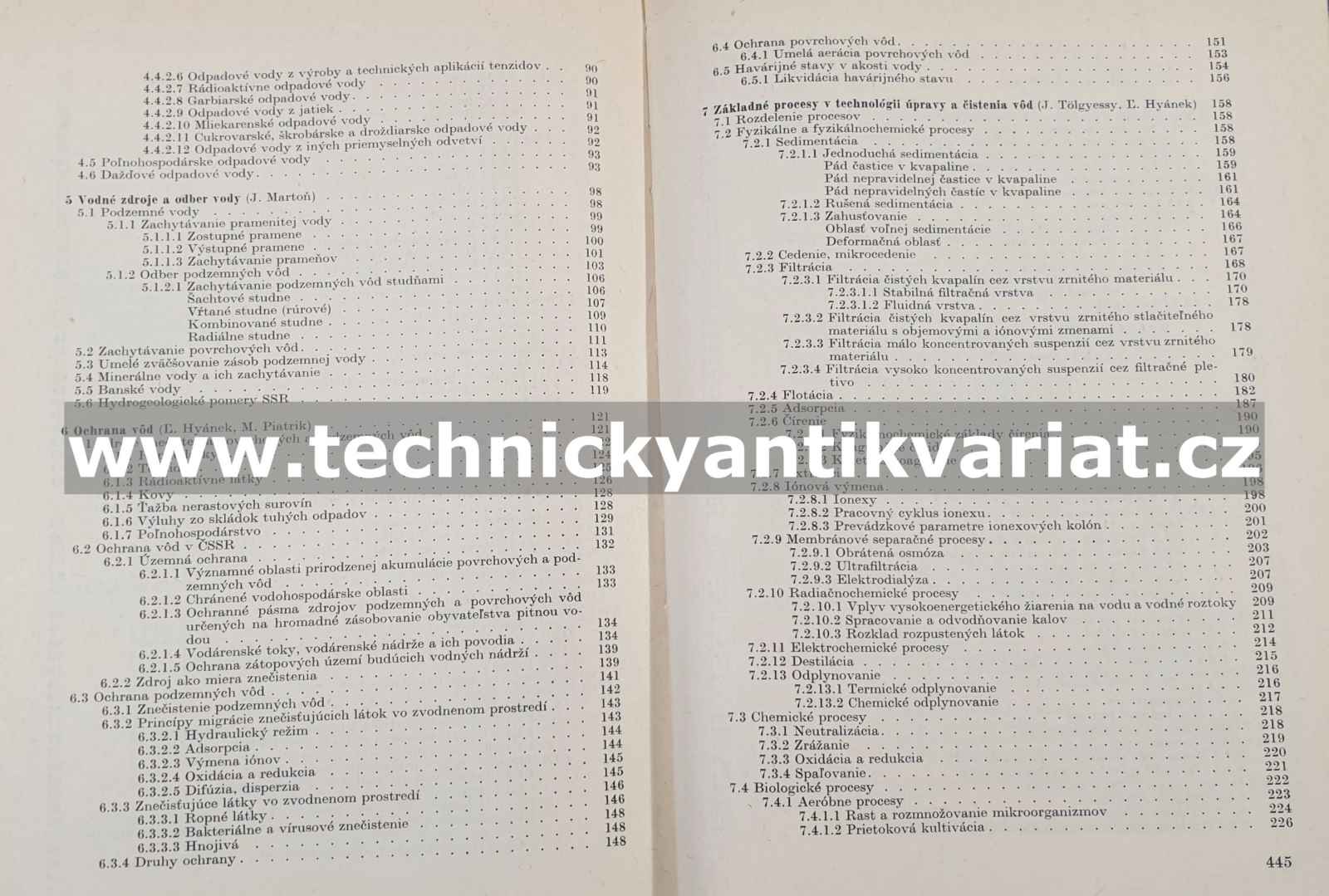 Získavanie úprava čistenie a ochrana vod - Martoň, Tolgyessy, Hyanek, Piatrik (1984)