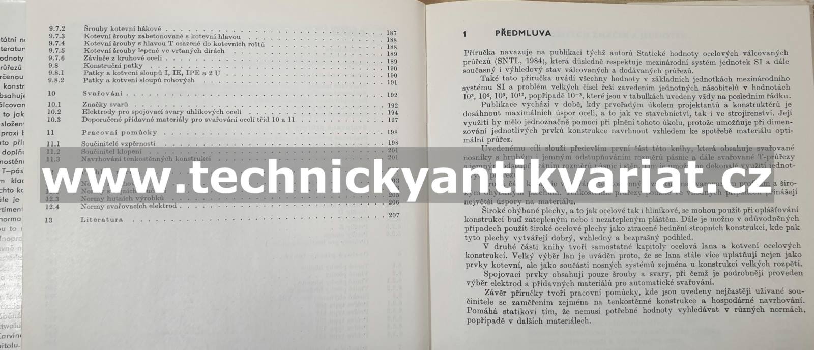 Statické hodnoty kovových konstrukčních prvků - Fuchs, Rec, Šefl (1985)