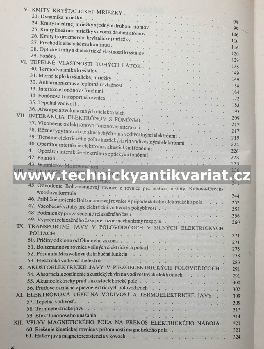 Teoria tuhých látok - Hrivnák, Bezák, Foltín, Ožvold (1978)