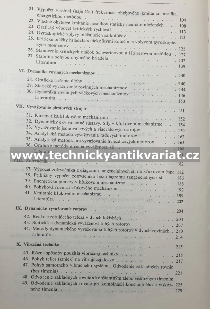 Základy dynamiky strojov - J. Gonda (1969)