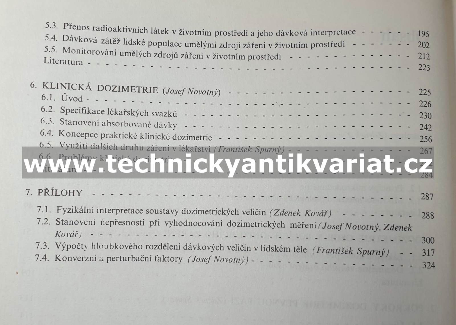 Pokroky dozimetrie ionizujícího zařízení - Kovář, Spurný, Novotný, Cejnar (1984)