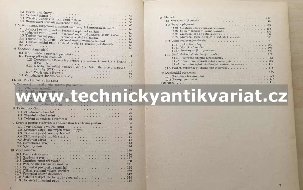 Deformace a pnutí ve svařovaných konstrukcích - Hánsch, Krebs (1964)
