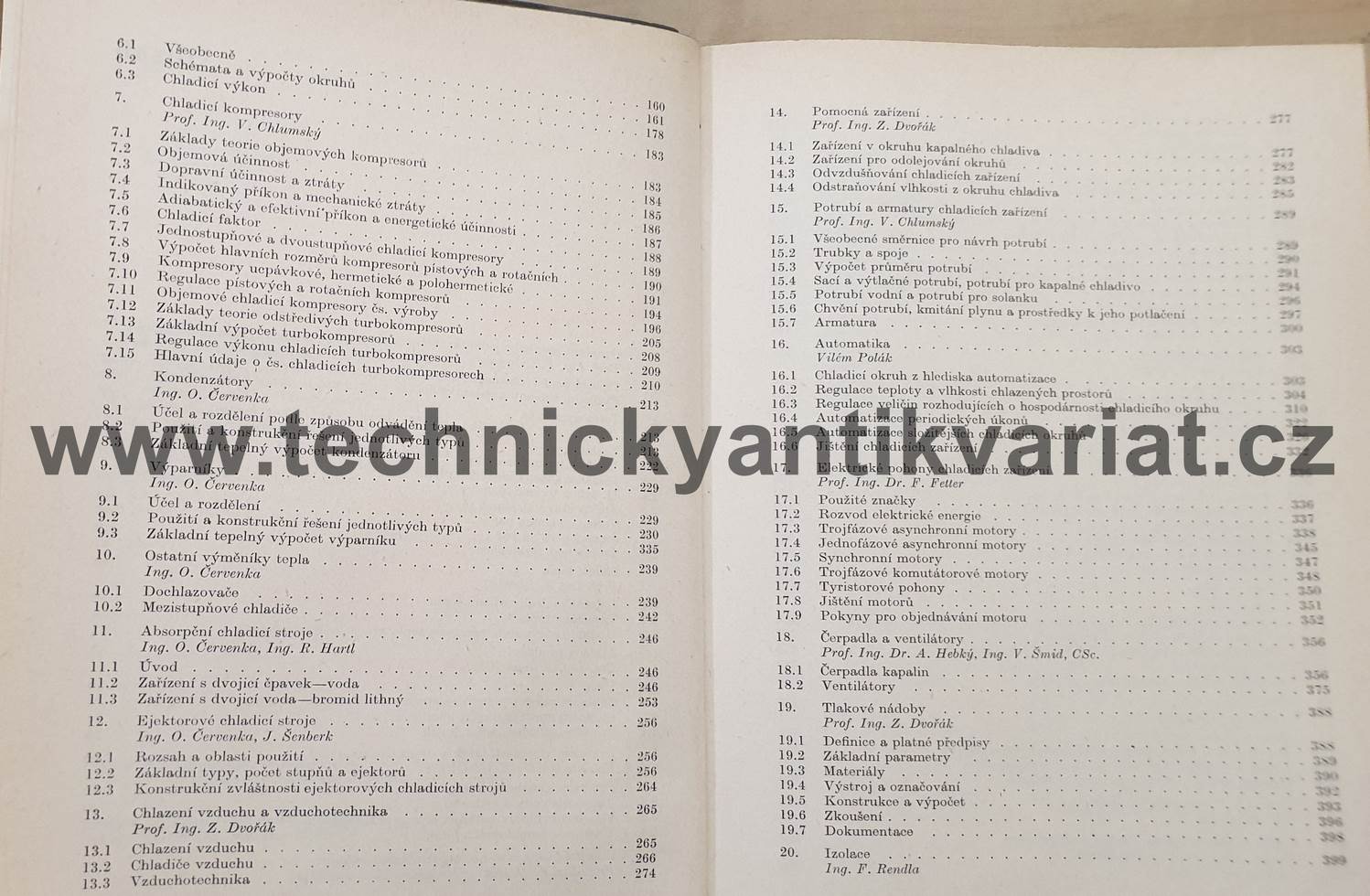 Technika chlazení - Vladimír Chlumský (1971)