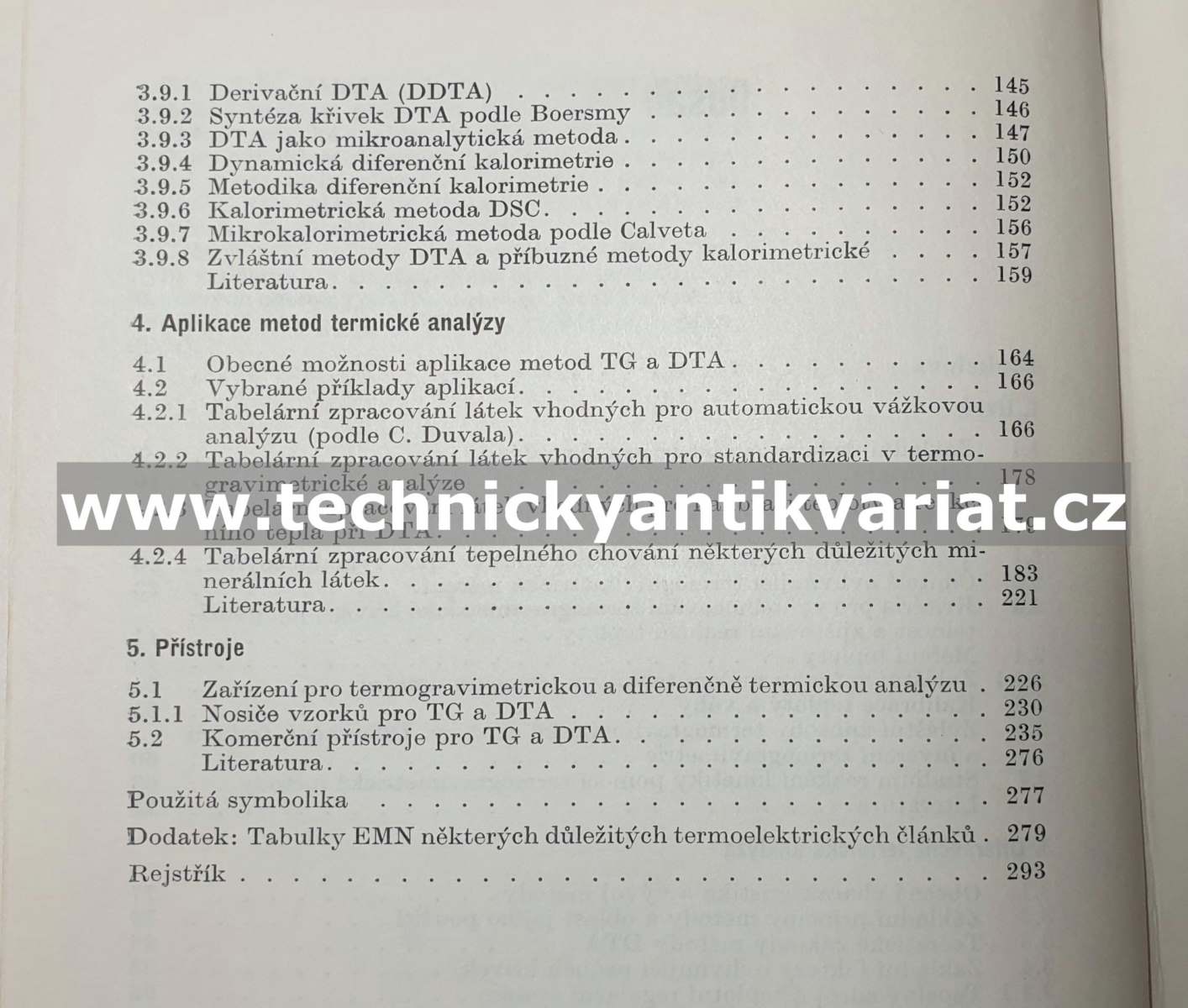 Termická analýza - Antonín Blažek (1972)