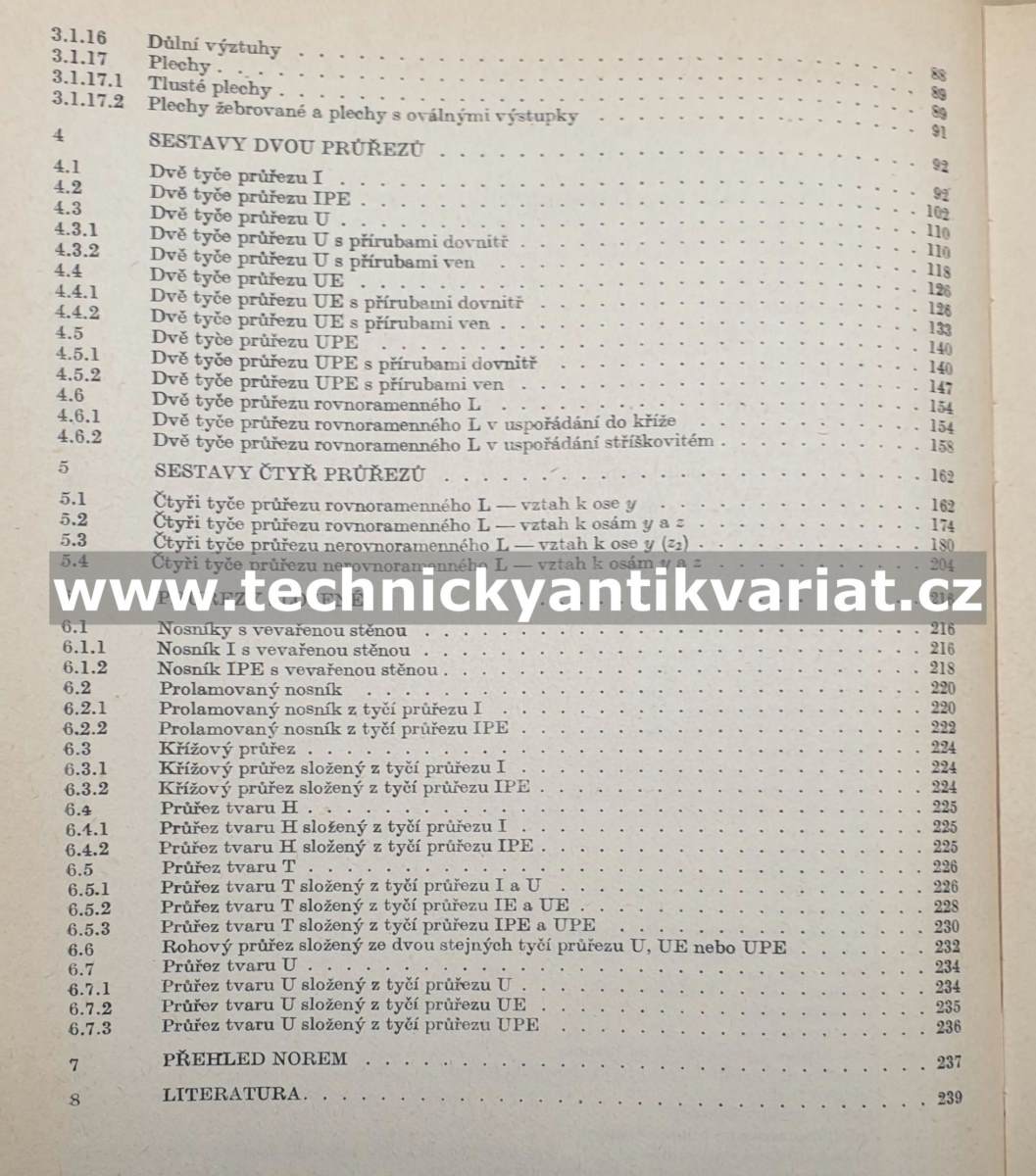 Statické hodnoty kovových konstrukčních prvků - Fuchs, Rec, Šefl (1989)