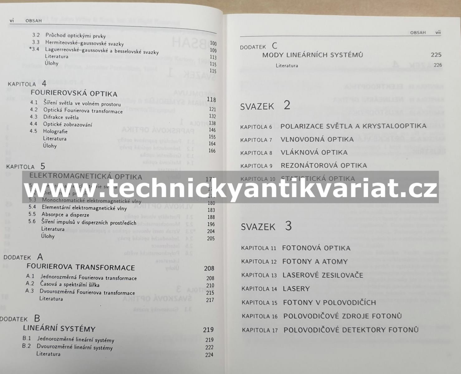 Základy fotoniky 1,2,3,4 - Bahaa E.A. Salah, Malvin Carl Teich (1994, 1994, 1995, 1996)