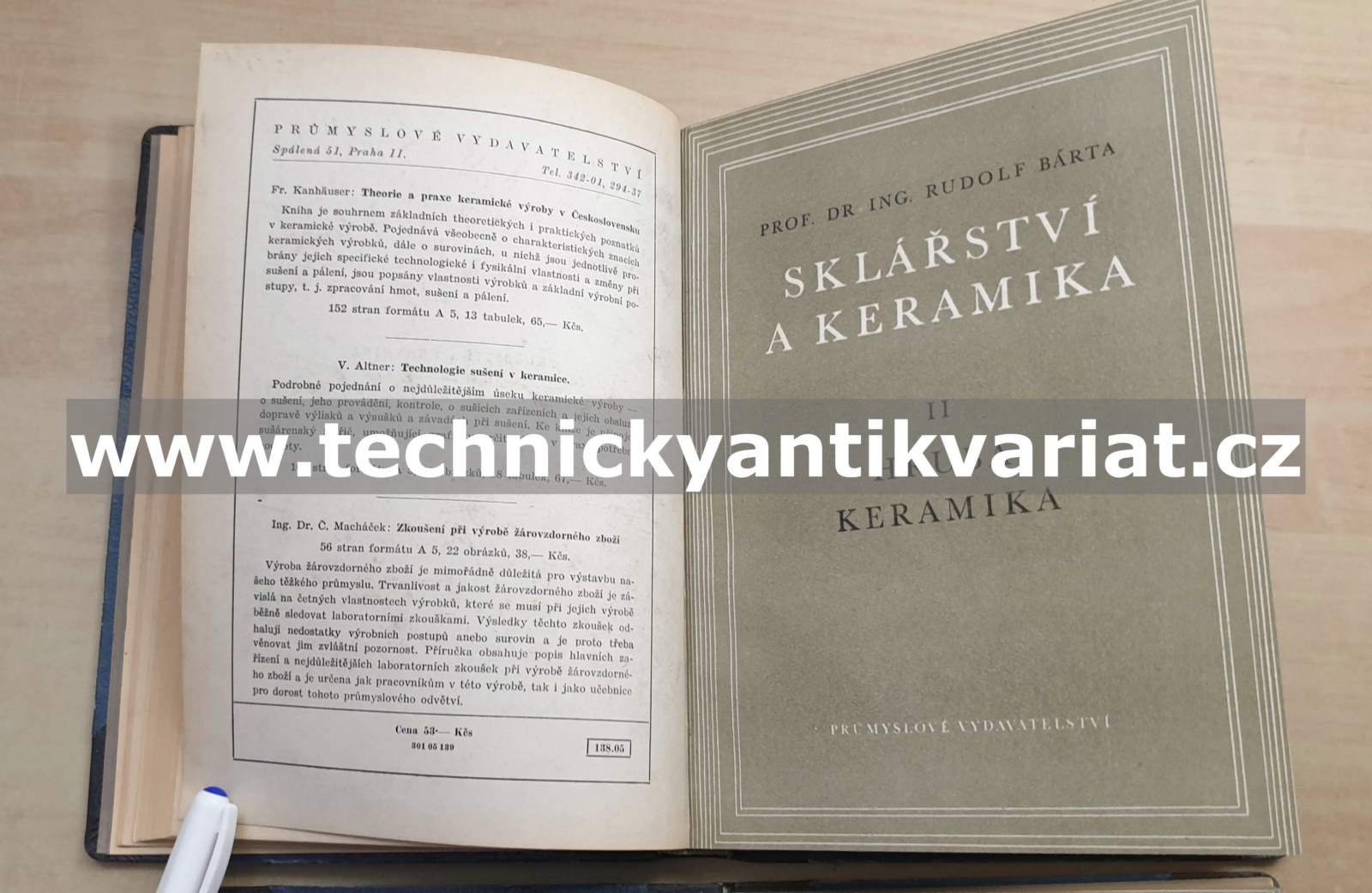 Sklářství a keramika I,II,III,IV - Rudolf Bárta (1952)
