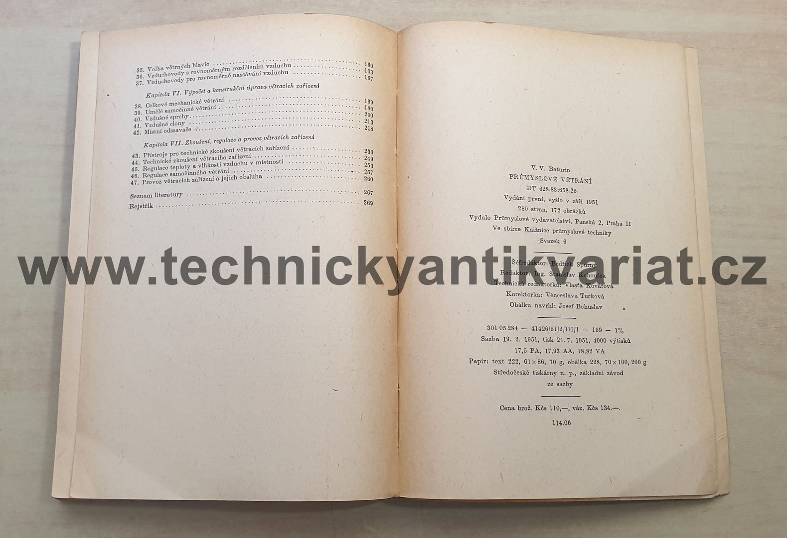 Průmyslové větrání - V.V.Baturin (1951)